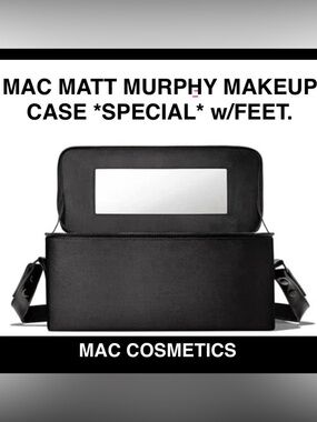 🔥NEW MAC COSMETICS MATT MURPHY MAKEUP CASE *SPECIAL* w/FEET.